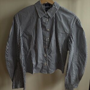GAP Barrel Sleeve Poplin Top